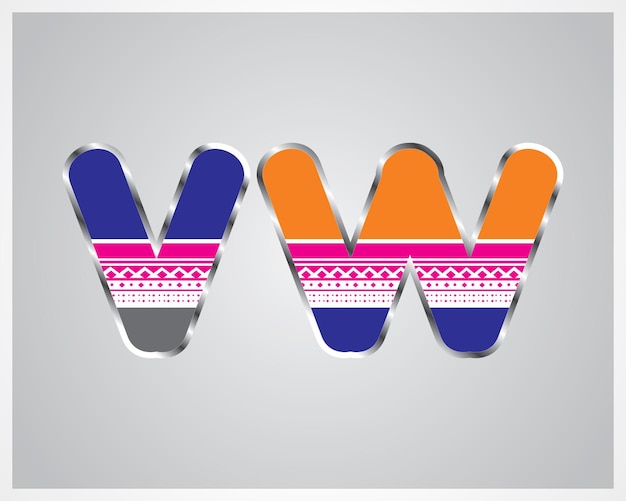Tipografía patrón de colores letras del alfabeto de la A a la Z