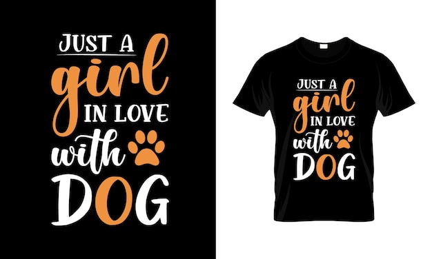 tipografía perros T-shirt Design plantilla vectorial, letras de tipografía de perro, amante de los perros citar camiseta
