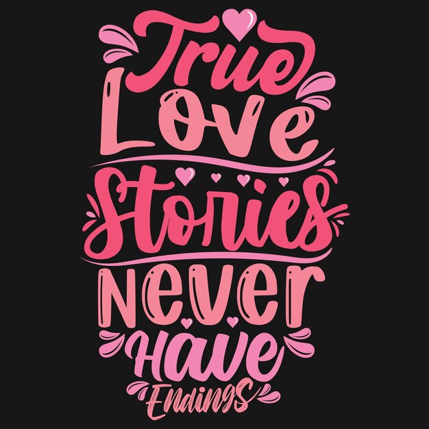 Tipografía relacionada con el día de san valentín gráfico de letras dibujadas a mano para un diseño de camiseta único