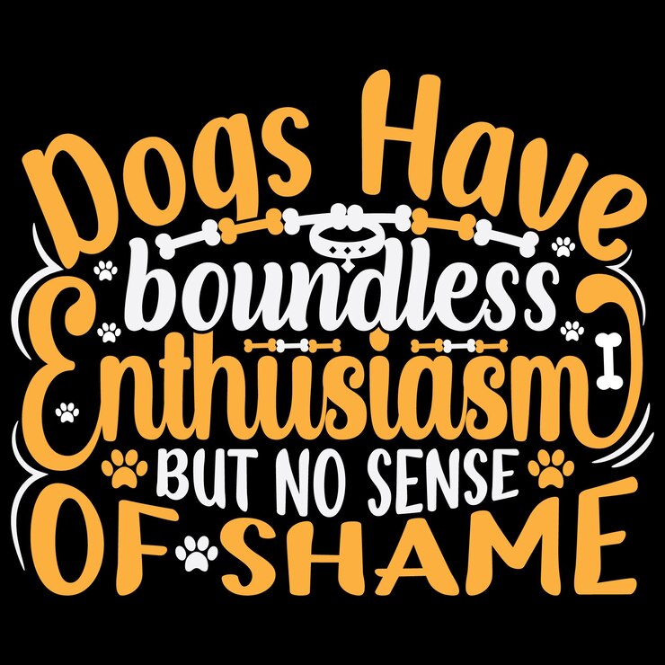 Vector tipografía relacionada con el perro, gráfico de letras dibujadas a mano para un diseño único de camiseta o diseño de póster