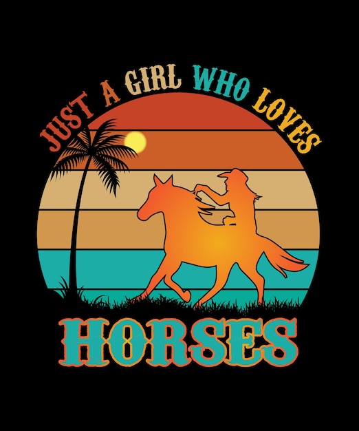 Tipografía de rodeo y diseño de camiseta de caballo.