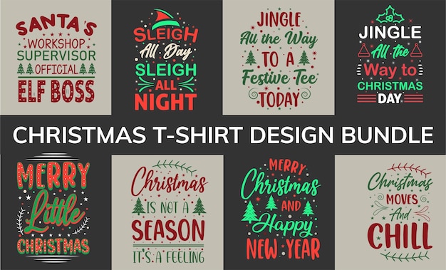Tipografía SVG Camiseta de Navidad Diseño de camiseta de Navidad