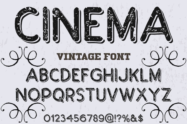 Tipografía tipografía diseño cine