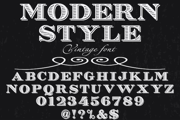 Tipografía tipografía tipografía diseño moderno estilo