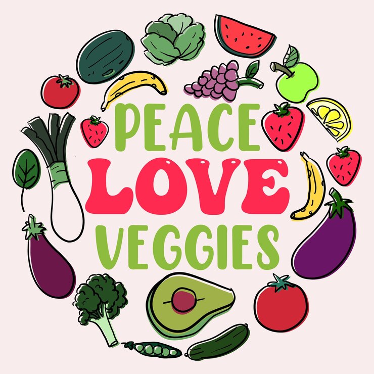 Vector tipografía vegana diseño gráfico