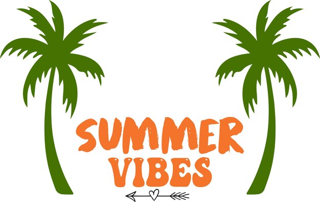 Tipografía de verano Impresión de diseño para camisetas sudaderas tazas pancartas pósteres etc.
