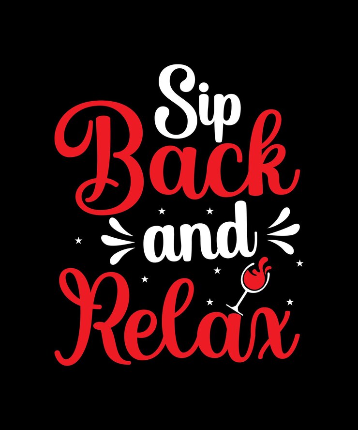 Tipografía de vino diseño SVG personalizado