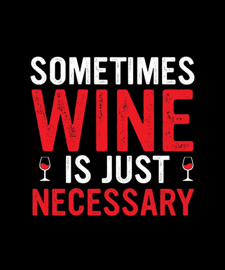 Tipografía de vino diseño SVG personalizado