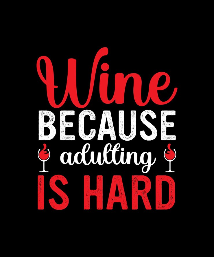 Tipografía de vino diseño SVG personalizado