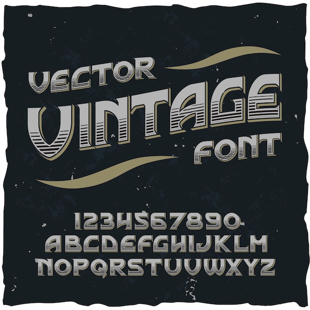 Vector tipografía vintage