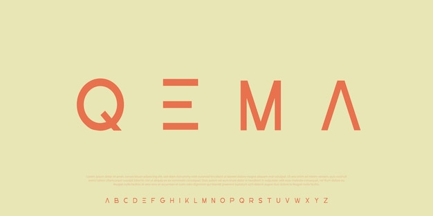 Tipografía de visualización elegante de fuente geométrica moderna para marcas y proyectos digitales