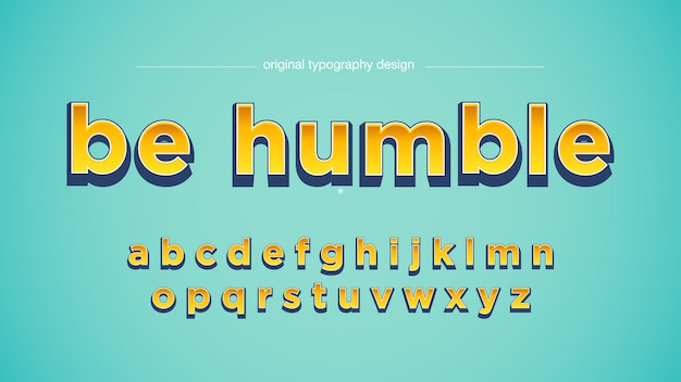 Tipografía Yellow Bold Sans Serif