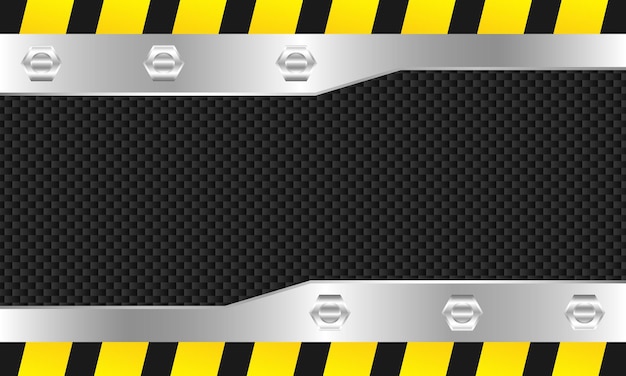Tira de metal de puerta abierta de fondo de espacio en blanco con diseño de plantilla de línea de policía