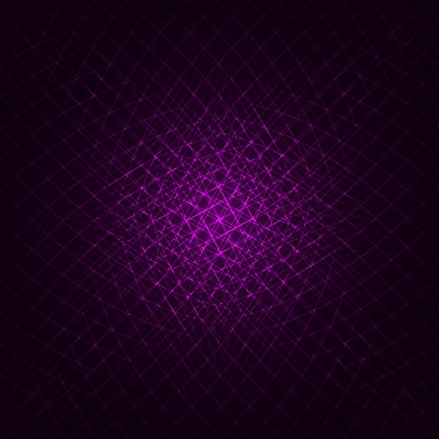 Vector tiras de luces sobre fondo oscuro