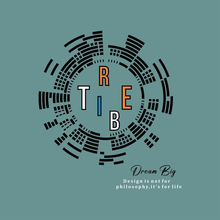 Vector tirbe dream big diseño tipográfico moderno y elegante diseño gráfico vectorial ilustración de moda