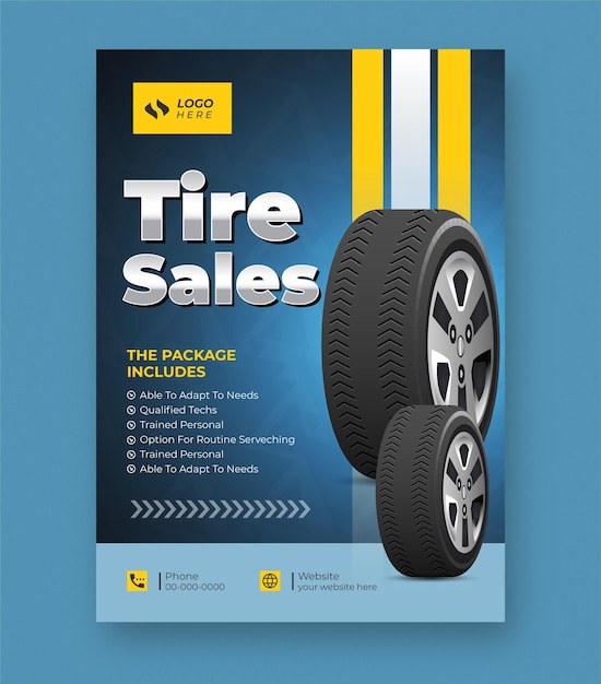 Tire Sale Template for Auto Shops