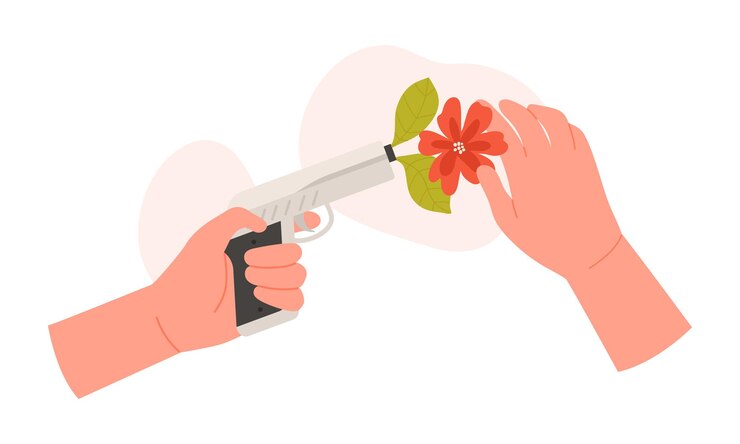 Vector el tiroteo de la flor en flor