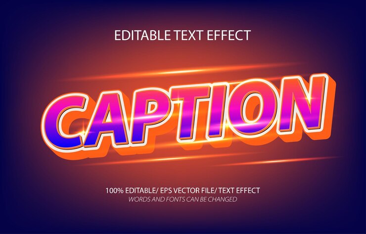 Vector título 3d efecto de texto editable y estilo de texto editable
