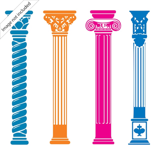 Título del borde Arte vectorial Iconos del borde de la línea para el encabezado