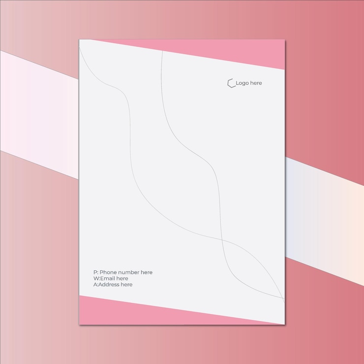 Vector título de carta en blanco para imprimir título de letra corporativo título de nota para negocios
