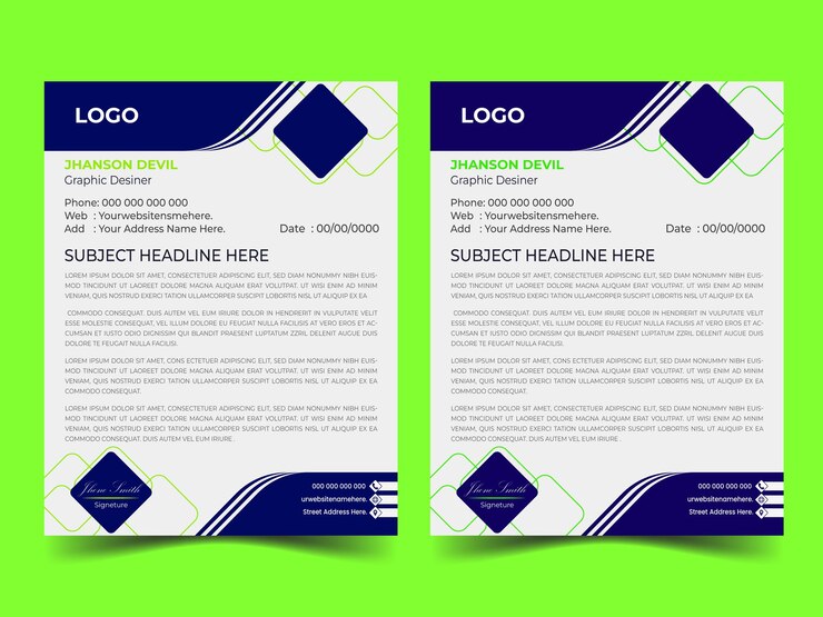 Título de carta creativo Tamaño de letra de diseño