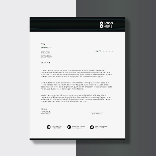 El título de la carta El legado de su negocio Su firma