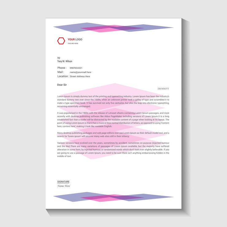 Título de carta postal Diseño