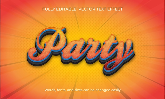 título de efecto de texto editable vectorial o efecto de fuente de estilo de texto de título 3d