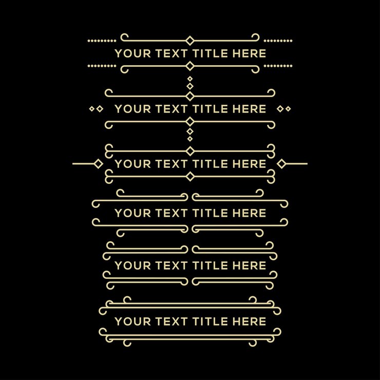 Vector título de texto estilo boho para su diseño