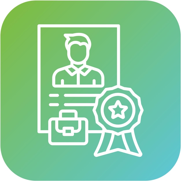 Título del trabajo de diseño vectorial Estilo del icono