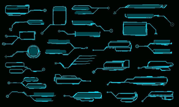 Títulos de llamada de HUD, cuadros de llamada de vector de información