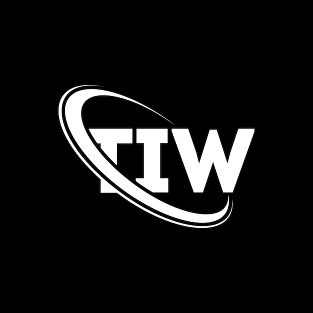 TIW logotipo TIW letra TIW diseño de logotipo de letra TIW iniciales TIW logo vinculado con círculo y mayúscula monograma logo TIW tipografía para negocios de tecnología y marca inmobiliaria