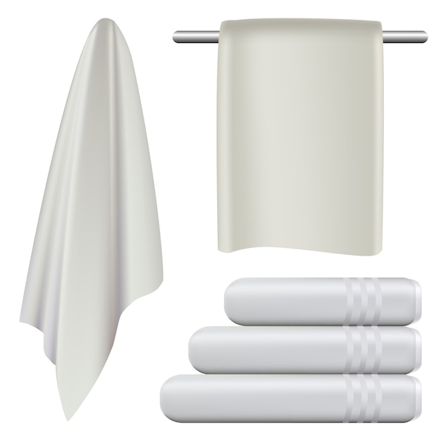 Toalla para colgar baño de baño maqueta conjunto