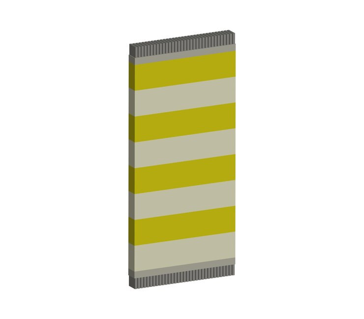Vector toalla tridimensional