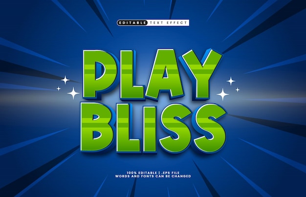 Toca el efecto de texto de Bliss
