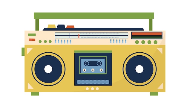 Tocadiscos retro Icono vintage Ilustración vectorial