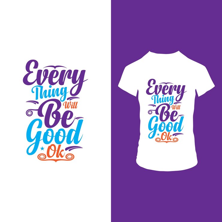 Todo estará bien, está bien, diseño de camiseta.