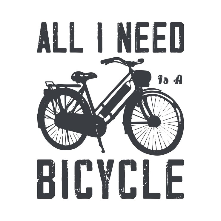 Todo lo que necesito para un diseño de camiseta de bicicleta