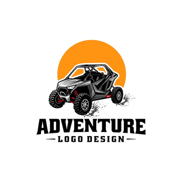 Vector todoterreno aventura atv utv buggy vector aislado