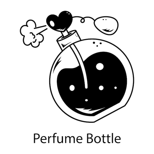 Toma este icono de dibujo de la botella de perfume