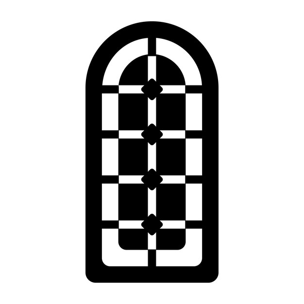 Toma este icono de glifo de la ventana islámica