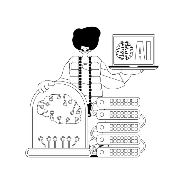 Toma en sus manos un modelo de IA lineal vectorial