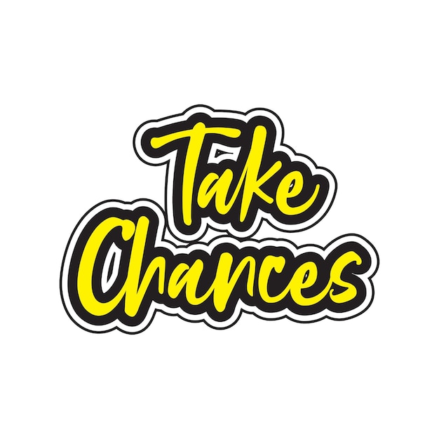 Tomar cambios diseño de camiseta de efecto de texto de tipografía de letras motivacionales e inspiradoras