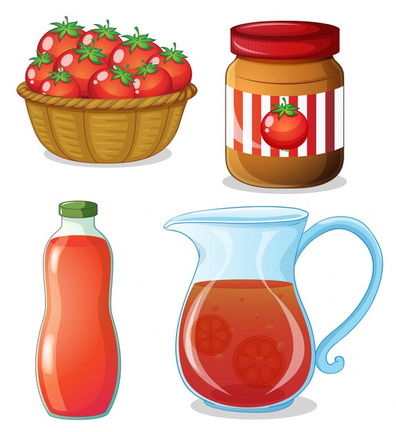 Tomate fresco y otros productos de tomate