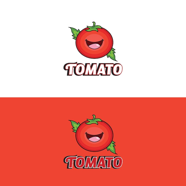 Tomate Logo Diseño Vector Ilustración