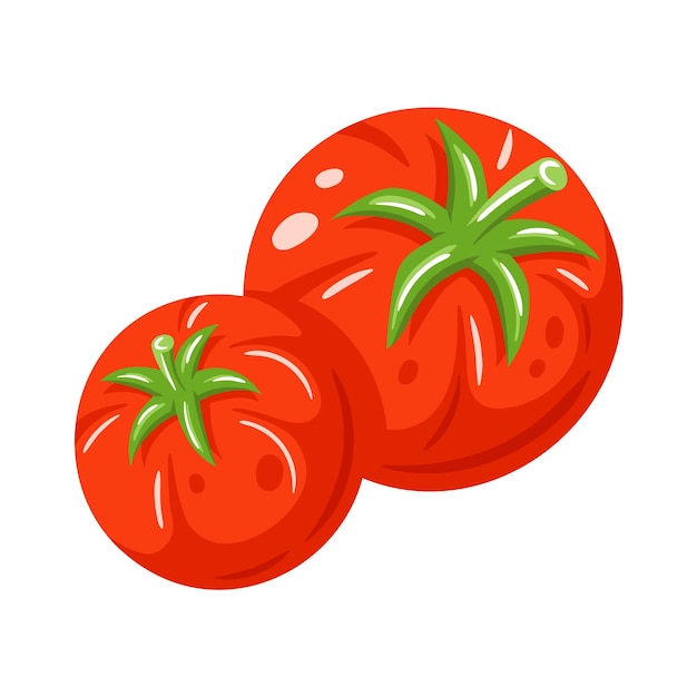 Tomate rojo aislado sobre fondo blanco.
