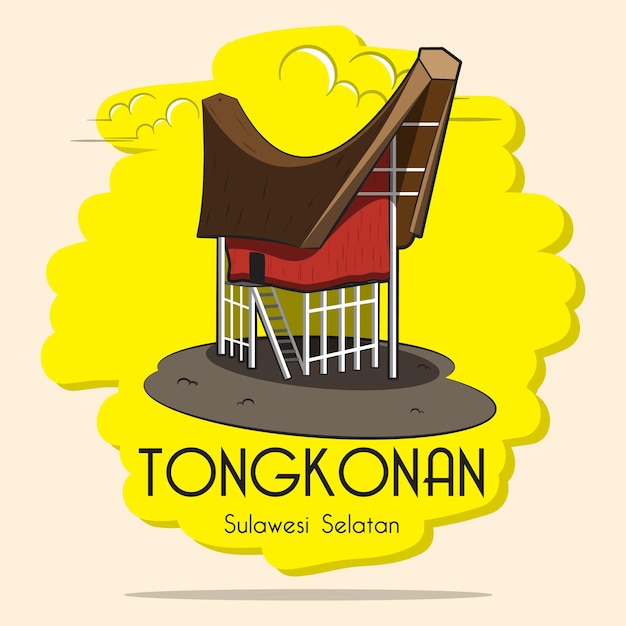 Vector tongkonan