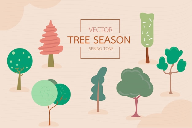 Vector tono árbol