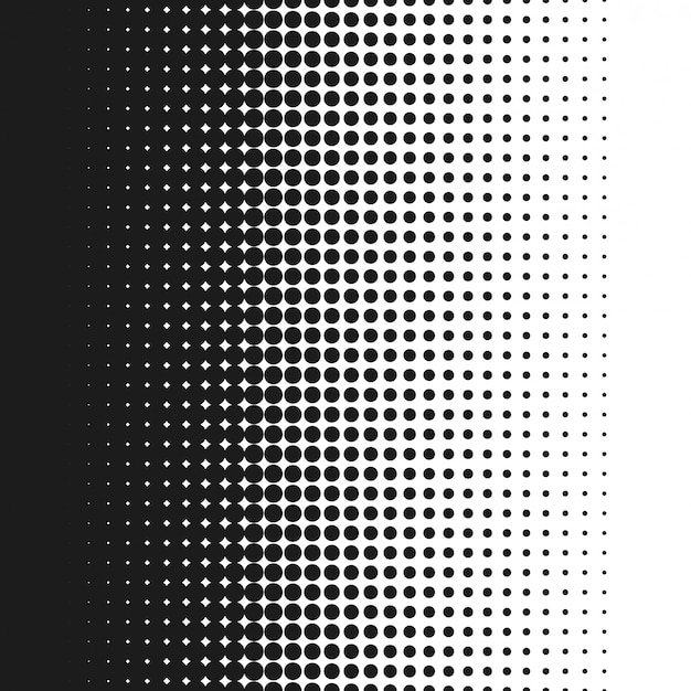 Tono medio vertical vector de puntos sin costura