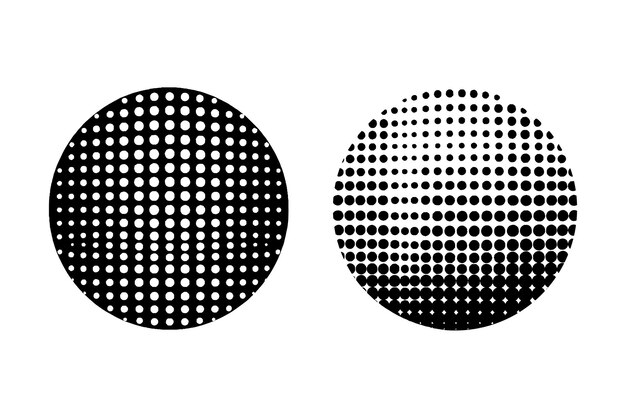 Tono de punto de semitono efecto grunge patrón abstracto textura gráfico vectorial ilustración retro gradiente